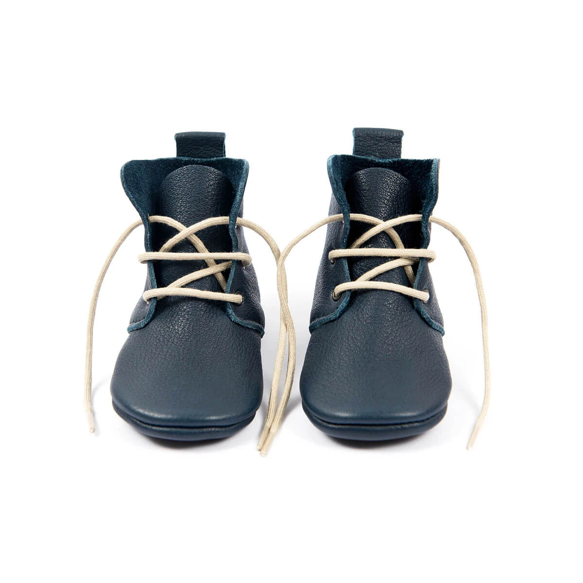 Leather High Tops In Ink By Amy & Ivor - Image 2