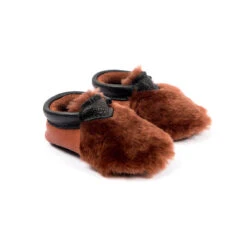 Yeti Moccasins In Burnt Sienna By Amy & Ivor