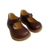 Starter Mary Janes In Angulus Brown (Wide Fit) By Angulus