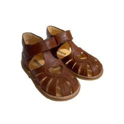 Heart Starter Sandals In Cognac By Angulus