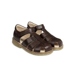 Fisherman Sandals In Angulus Brown By Angulus
