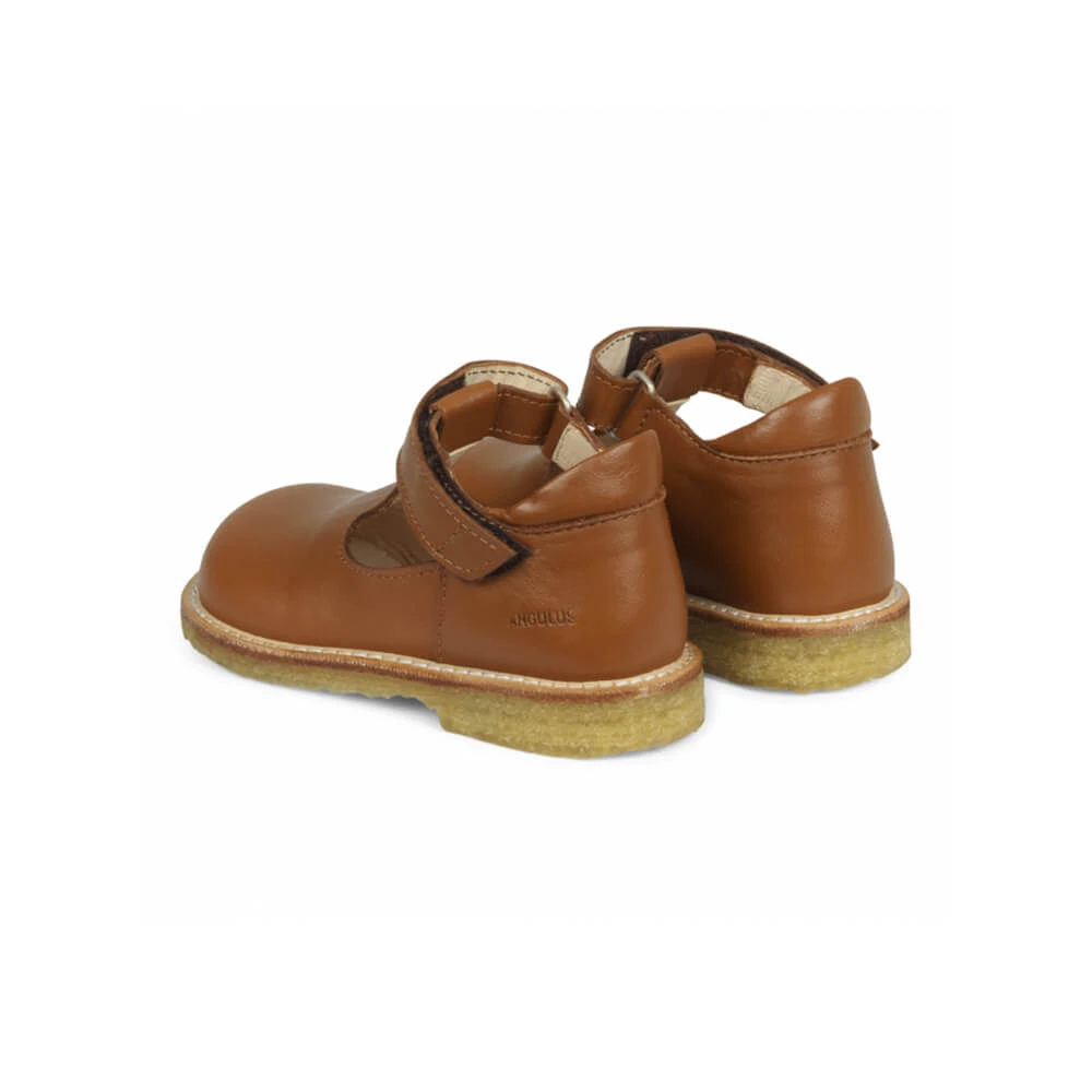 T Bar Starter Mary Janes In Cognac By Angulus - Image 2