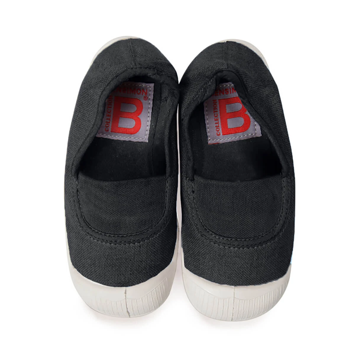 Elastic Tennis Shoe In Carbon By Bensimon