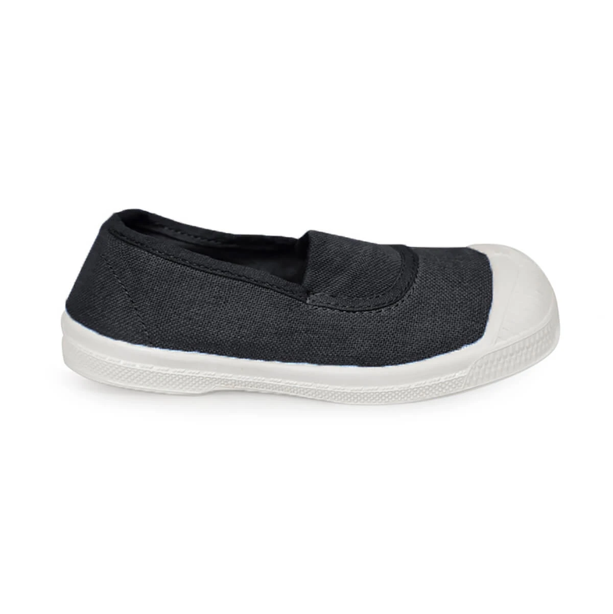 Elastic Tennis Shoe In Carbon By Bensimon - Image 2