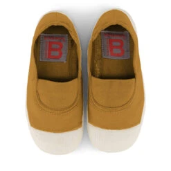 Elastic Tennis Shoe In Camel By Bensimon