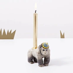 Gorilla Party Animal Ceramic Cake Topper By Camp Hollow