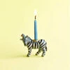 Zebra Party Animal Ceramic Cake Topper By Camp Hollow