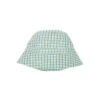 Wembley Baby Sun Hat In Tourmaline Painted Check By Caramel - Last One In Stock - Extra Small