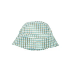 Wembley Baby Sun Hat In Tourmaline Painted Check By Caramel - Last One In Stock - Extra Small