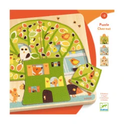 Chez Nut 3 Layer Wooden Puzzle By Djeco