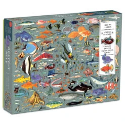Deepest Dive 1000 Piece Puzzle With Shaped Pieces By Mudpuppy