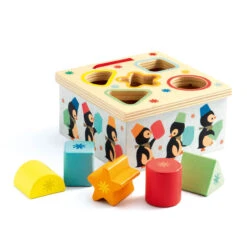 Geo Junzo Wooden Shape Sorting Puzzle By Djeco