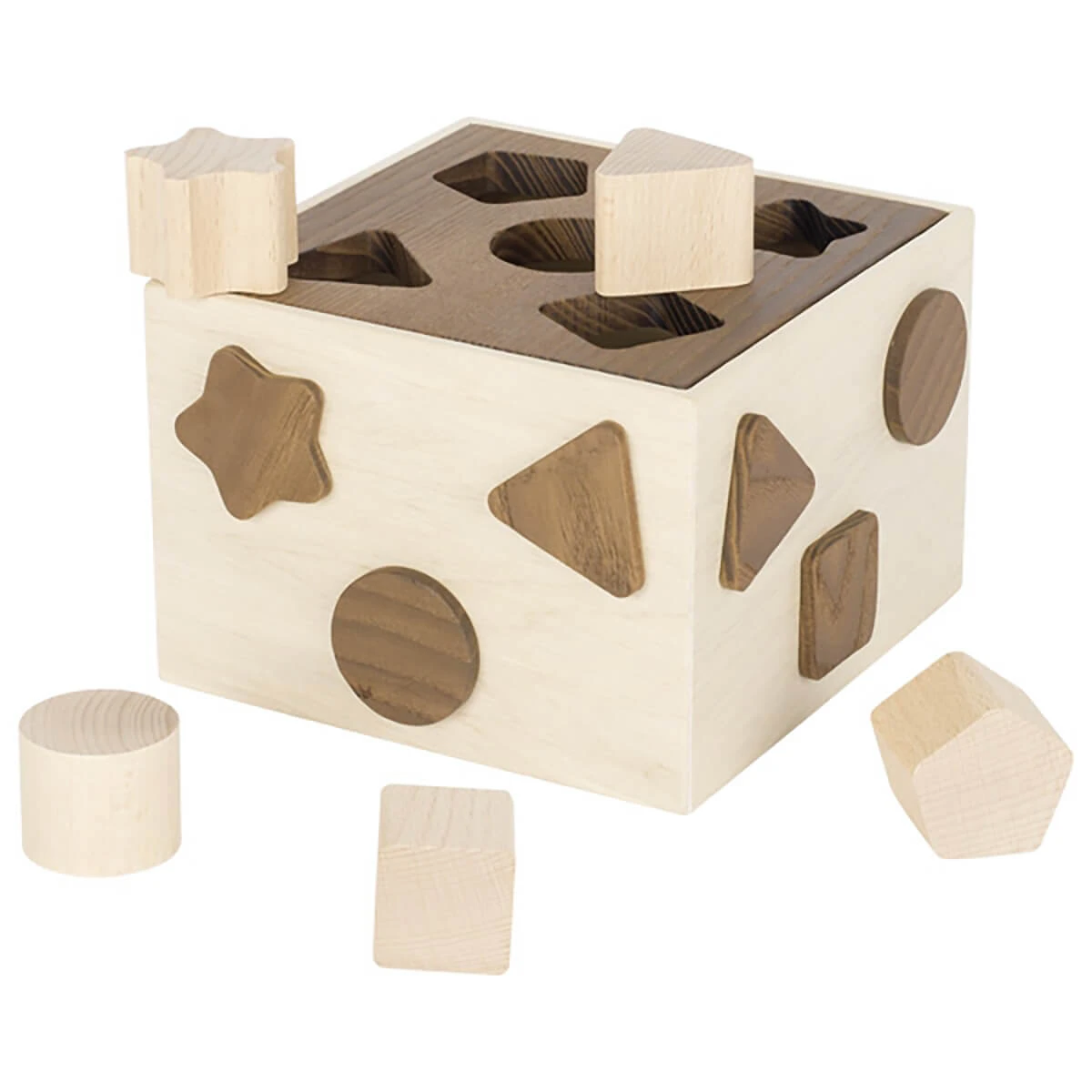Sort Box In Natural Wood By Goki Nature