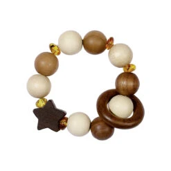 Star Touch Ring With Amber By Heimess Nature