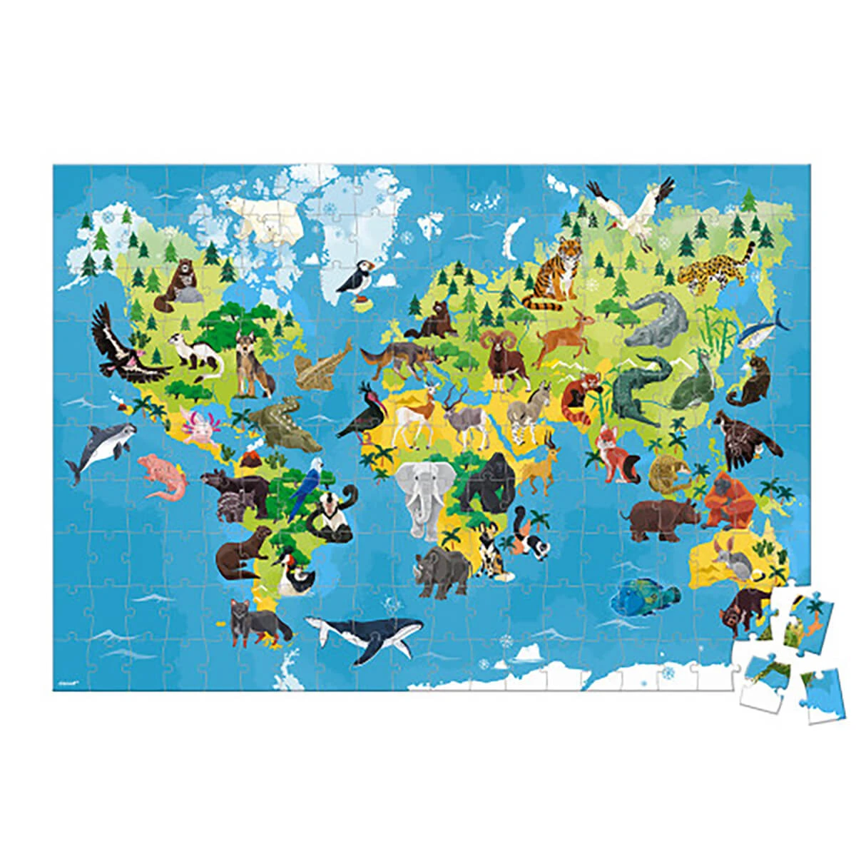 Endangered Animals 200 Piece Educational Jigsaw Puzzle By Janod - Image 3