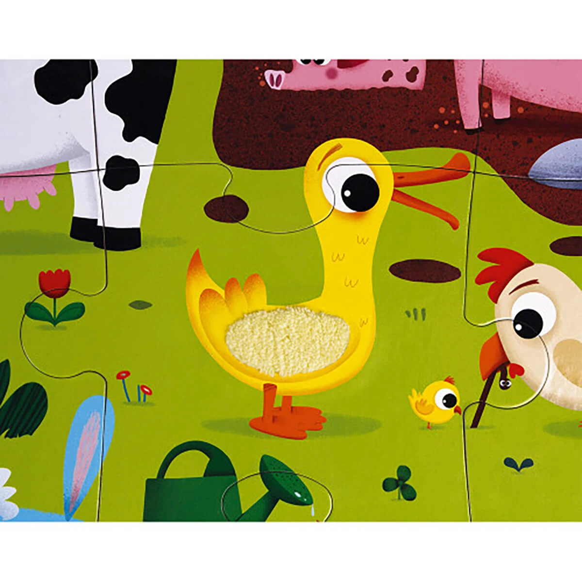 Farm Animals 20 Piece Tactile Jigsaw Puzzle By Janod - Image 6