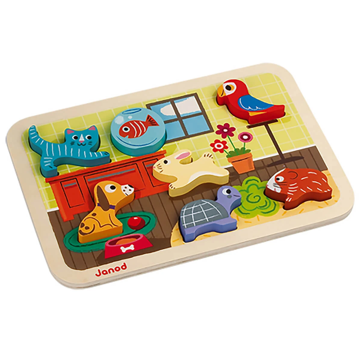 Pets Chunky Wooden Puzzle By Janod - Image 2