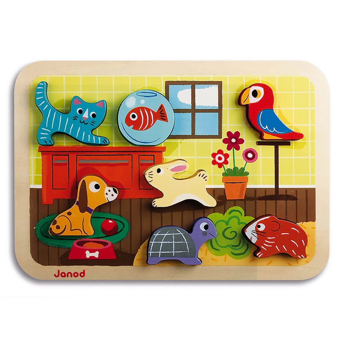 Pets Chunky Wooden Puzzle By Janod - Image 3