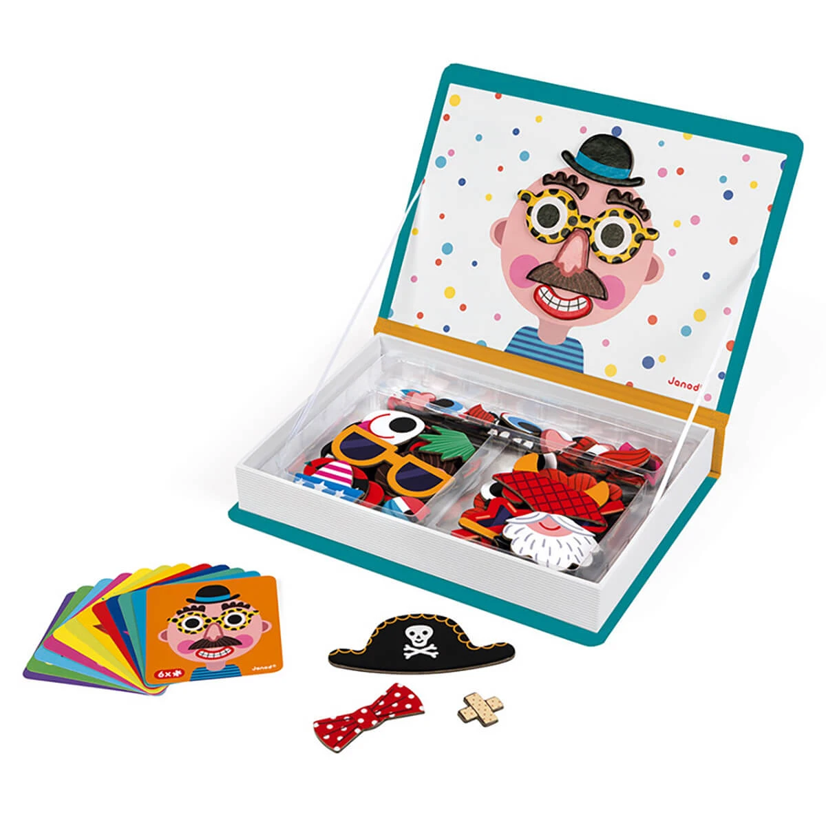 Boy's Crazy Faces Magneti Book By Janod - Image 4