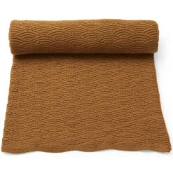Pointelle Baby Blanket In Dijon By Konges Sløjd