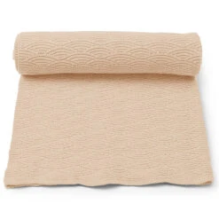 Pointelle Baby Blanket In Ivory Cream By Konges Sløjd
