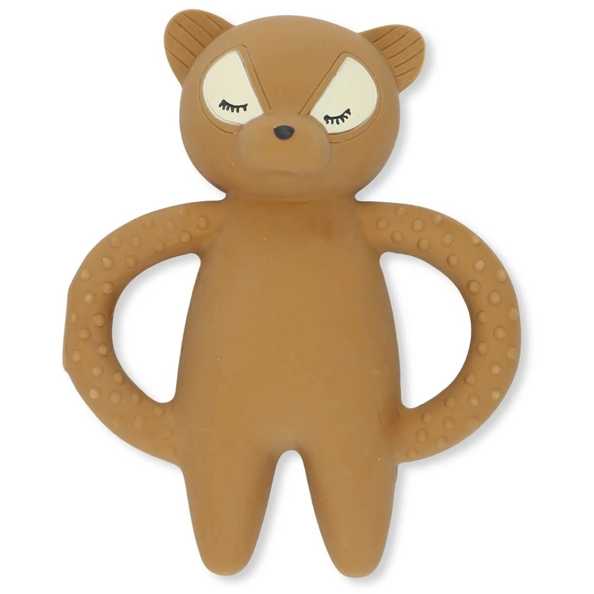 Teether Soother Raccoon In Caramel Brown By Konges Sløjd