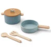 Antonio Play Cooking Set In Blue Multi Mix By Liewood