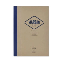 Margin Ruled Notebook A5 (Blue) By Life Japan