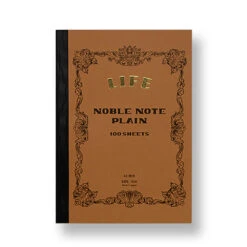 Noble Note Plain Notebook A5 (Brown) By Life Japan