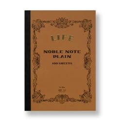 Noble Note Plain Notebook B5 (Brown) By Life Japan