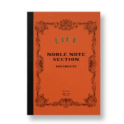 Noble Note Section Notebook B5 (Red) By Life Japan