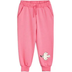 Peace Dove Sweatpants In Pink By Mini Rodini X Wrangler