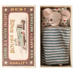 Big Brother Mouse In A Matchbox (Blue Jeans) By Maileg