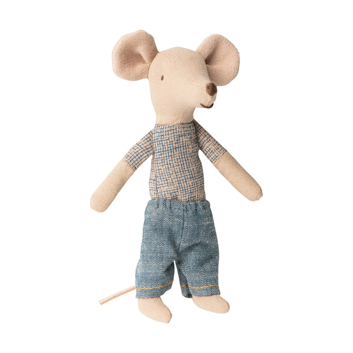 Big Brother Mouse In A Matchbox (Blue Jeans) By Maileg - Image 2