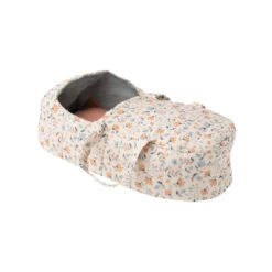 Quilted Carrycot In Blue Flowers By Maileg