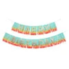 Rainbow Happy Birthday Fringe Garland By Meri Meri