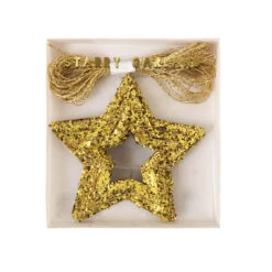 Chunky Glitter Stars Mini Garland By Meri Meri