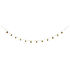 Gold Knitted Star Garland By Meri Meri