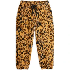 Leopard Fleece Trousers By Mini Rodini