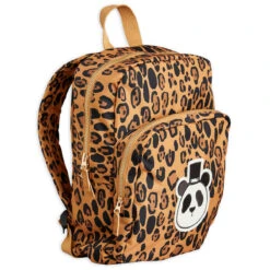 Basic Leopard Panda Backpack By Mini Rodini