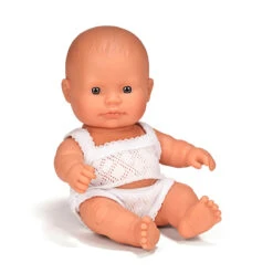Baby Girl Doll (21cm Caucasian) By Miniland