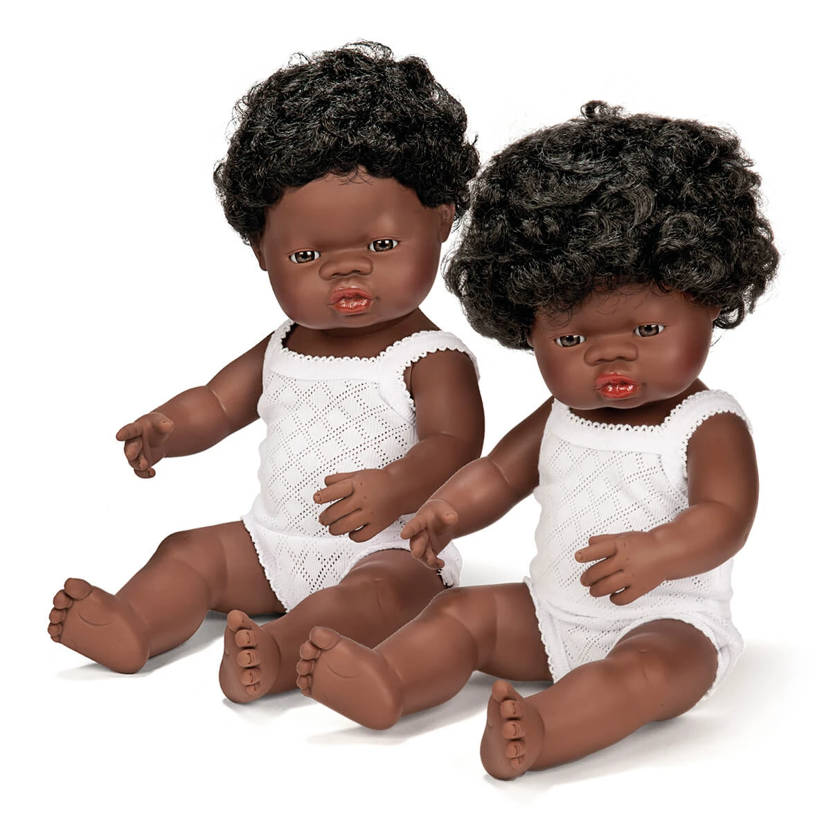Girl Doll (38cm African) By Miniland - Image 3