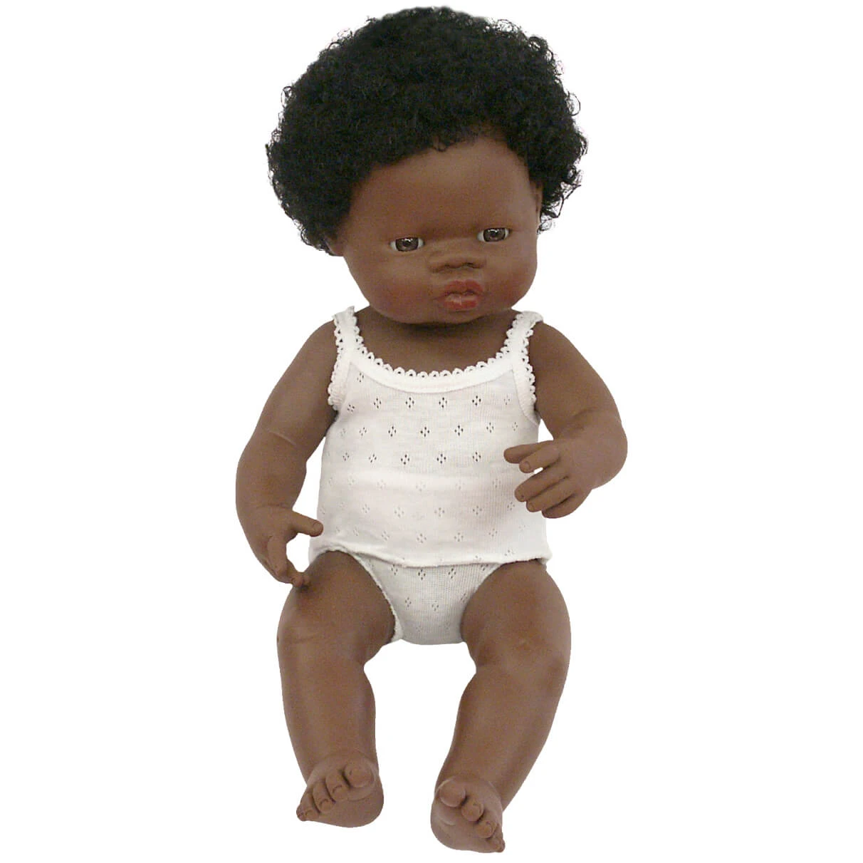 Girl Doll (38cm African) By Miniland - Image 2