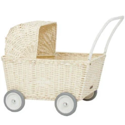 Rattan Strolley In Chalk By Olli Ella