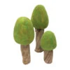 Spring Trees By Papoose Toys (Set Of 3)