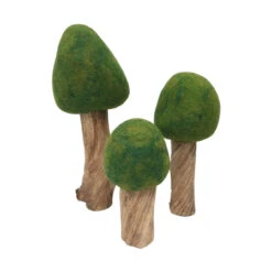Summer Trees By Papoose Toys (Set Of 3)
