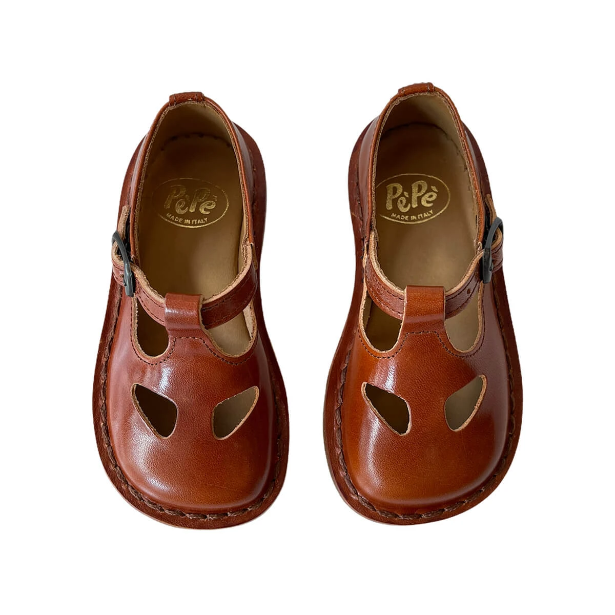 Bruno Cut Out Sandals In Vachetta Lux Cuoio By PèPè - Image 2