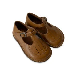 Laura Perforated Sandals In Heritage Tan By PèPè