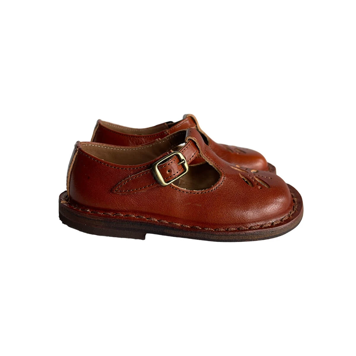 Eli Cut Out Sandals In Vachetta Lux Cuoio By PèPè - Image 5