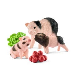 Miniature Pig Mother And Piglets By Schleich